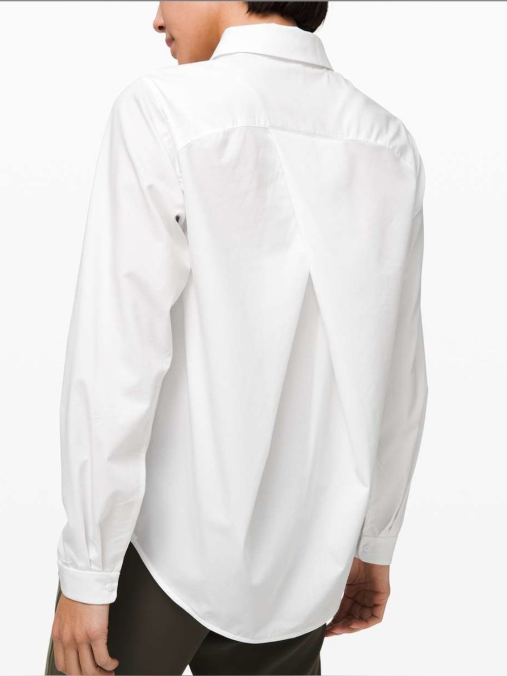 Lululemon Full Day Ahead Button Shirt White Size 10